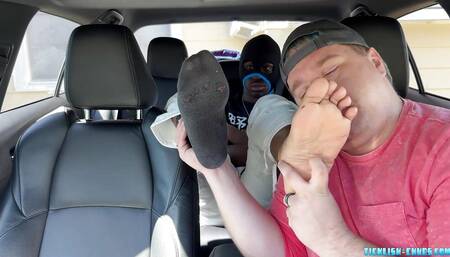 Shy Eddy Goes To A Snyft Ride With Matt To Get Foot Worship