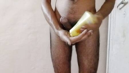 Home alone boy can not Control Himself to have fun with