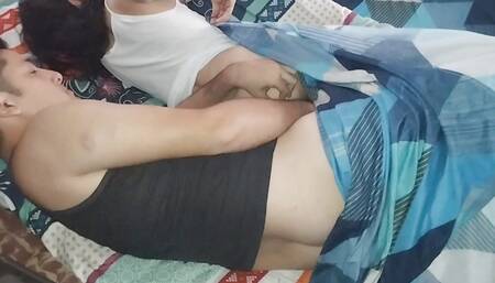 I was lying down, I woke up and discovered my stepsister is in my bed, I couldn't help but put my dick in her side