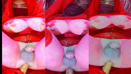 New ElisyaHijabDoll 2024 extreme masturbation Fuck fast with dildo with a hot candle