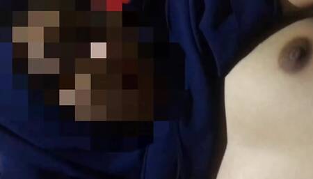 Scandal of asshole teacher ASN wearing a  hijab and cum outside so that she doesn't get pregnant