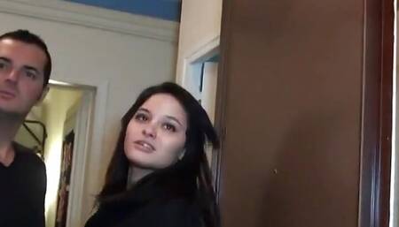 Busty Amateur Teen Gets Banged in Threesome in Paris