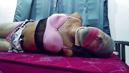 Panyhose sissy slut whore in bondage