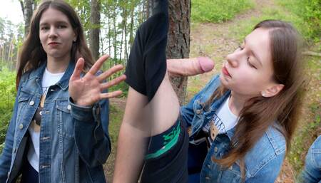 I Went for a Walk After Fucking at Home and Decided to Suck Him off Again and Swallow Cum Outdoors