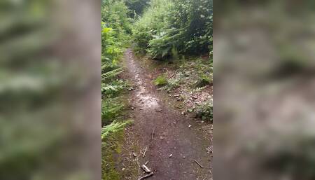 Naked barefoot walk , jerk n cum