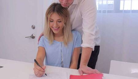 My Tutor Joshua Give Me a Hot College Study Fuck