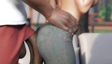 Rachel Episode 01: BBC Trying a Big Black Cock for the First Time, I Love It! - Extreme Deep Throat  3D Hentai Porn