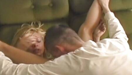 Astonishing blonde cougar fucked until facial