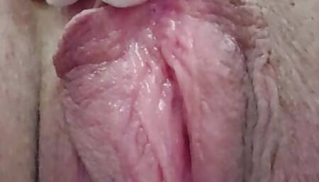 NaughtyAleena sneaks a quick pussy contracting orgasm close-up