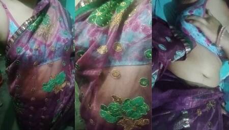 Indian Gay Crossdresser Gaurisissy feeling horny in pink saree xxx sex