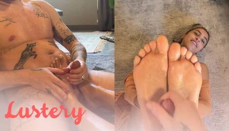 POV Footjob From Exotic Amateur - Lustery