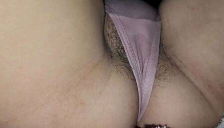 After Viewing TV, Step-Sister's Panties Get Drenched: Amateur Latina Lesbians