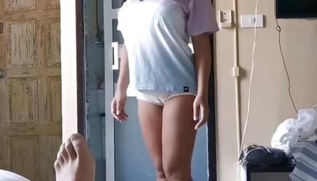In Thailand I Fuck the Cleaning Girl with Huge Tits and Cum on Her Face