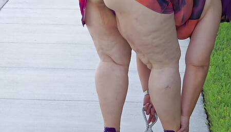 Big ass white girl almost caught masturbating - busty hot milf - thick and curvy - fat bbw public pussy - hijab - mini skirt