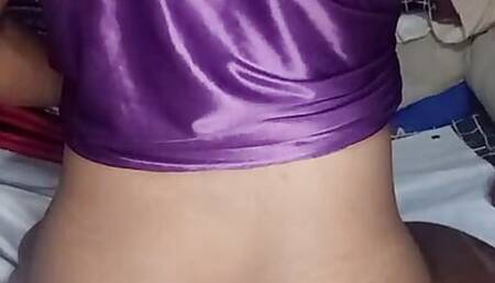 Sexy hijab Purple lingerie Femboy play anal 2