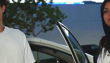 Carol Linda can't believe the HUGE DONG that's about to pierce her Latin pussy!