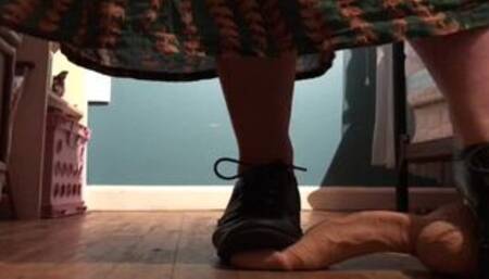 Teacher STOMPS Your Naughty Little Cock MERCILESSLY!