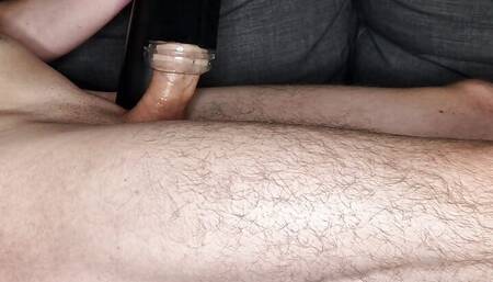 Good boy gets milked