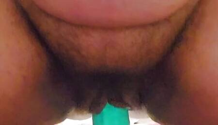 Biggest Labia in US Bella Bellucci riding girthy dildo in pussy