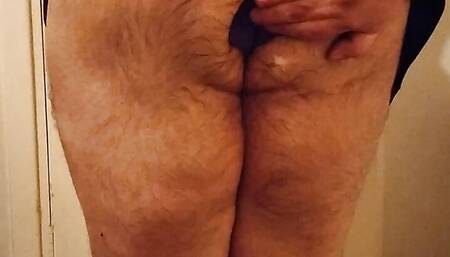 12 inch dildo and big butt plug in fat ass