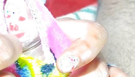 Tattoo Artist !! sucking  when she making tattoo on cock .Land pe tattoo designs HD