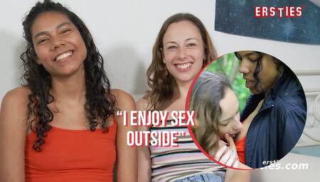 Ersties - Abbygale & Caroline Have Lesbian Fun in the Park