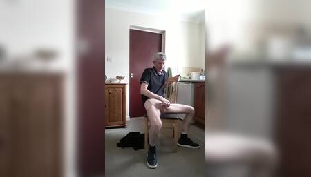 Showing You My Cock in the Kitchen.