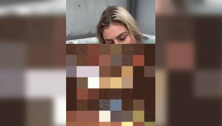 BIG NAKED BOOBS IN THE JACUZZI ????