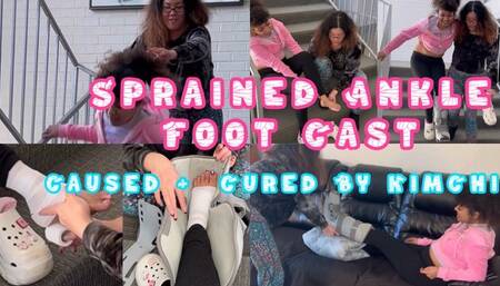 Sprained Ankle Foot Cast / boot Caused + Cured By KimChi\n