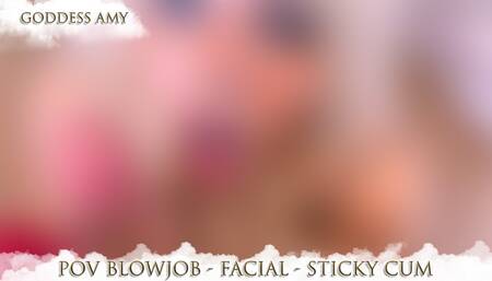 Sucking my Friend's Dick Until got a sticky facial cumshot - Blowjob - Cum - Goddess - Brazilian