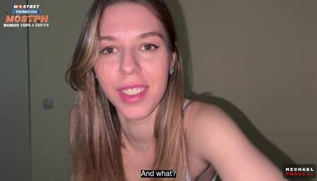 Put your dick in my pussy or I'll scream - My Wife's Friend Makes Me Fuck Her