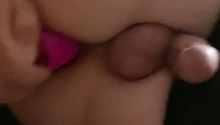 Femboy pops his prostate