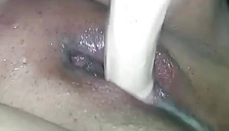 I get horny, I rub my pussy and I masturbate with a dildo until I have cream from my pussy