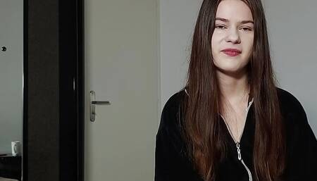 I helped my stepsister to prepare for her first sex with her boyfriend with my own cock