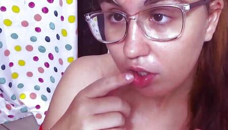 Stupid whore degrades herself