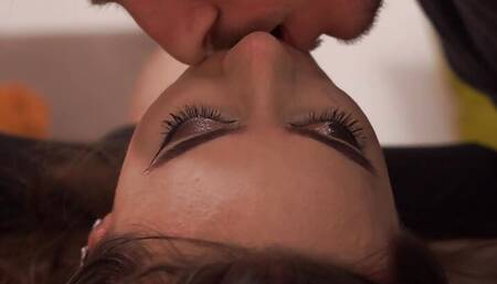 Monelil received a cum deep throated gift because she had been a good girl