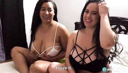 Aly Guzman and Sofia Santana are playing with their sex toys