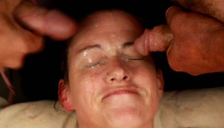 Dirty Dees amateur homemade double facial ball draining