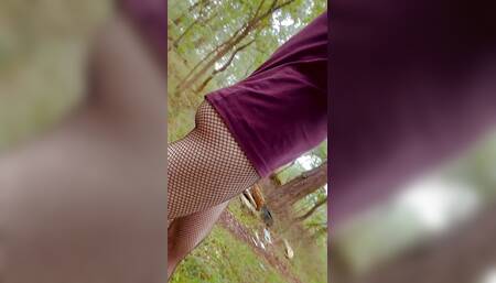 I wear only fishnets and shirts outside, a lot of people have seen me