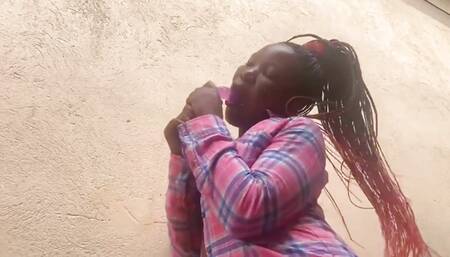 Outdoor Risky Dildo Fuck and Golden Shower