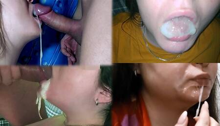 Amateur cum compilation part 1 by real cumslut JuicesLove