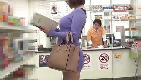 Japanese man catches cute girl stealing and demands sex from her