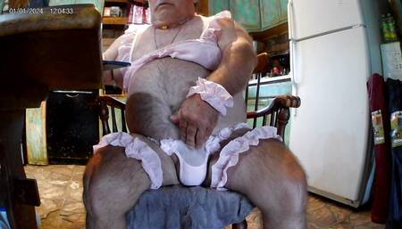 Dressed up cum