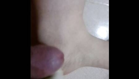 I cum on my shemale feet