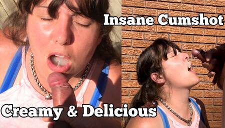 Thick Cumshot Load All In My Mouth like a Good Slut