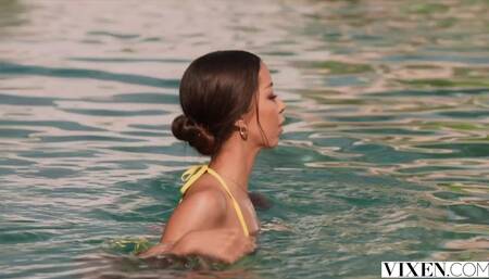 Petite Beauty Lia Shows off Her Wild Side