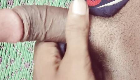 I'm going to fuck aunty, I'll massage my black cock