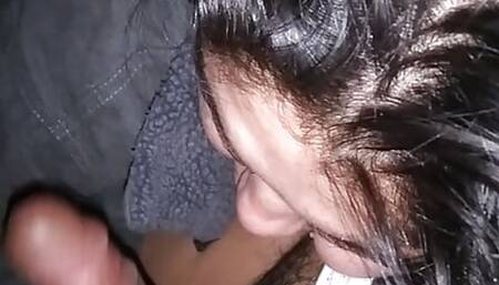 First time sucking boyfriend's cock