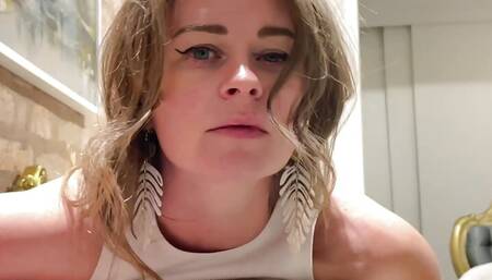 Pretty submissive slut deepthroat cum humiliation