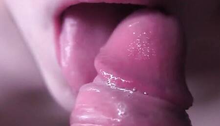 Very Slobbery Passionate Blowjob From a Hot Minx Student